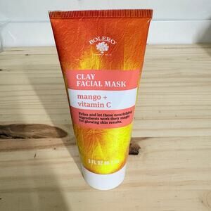 Bolero Clay Facial Mask Mango + Vitamin C 3 fl Oz Relax Nourishing Skin